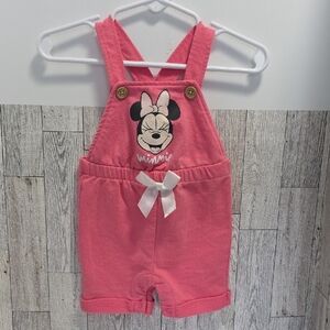 Disney Pink Minnie Mouse Overalls